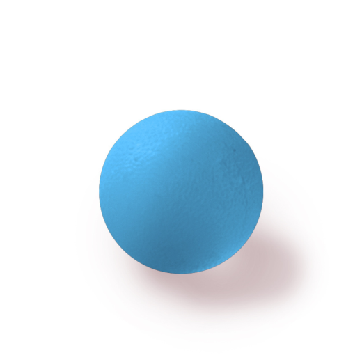 Żelowa piłeczka rehabilitacyjna Qmed niebieska